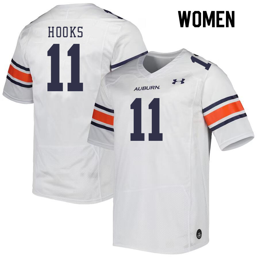 Women #11 Shane Hooks Auburn Tigers College Football Jerseys Stitched Sale-White